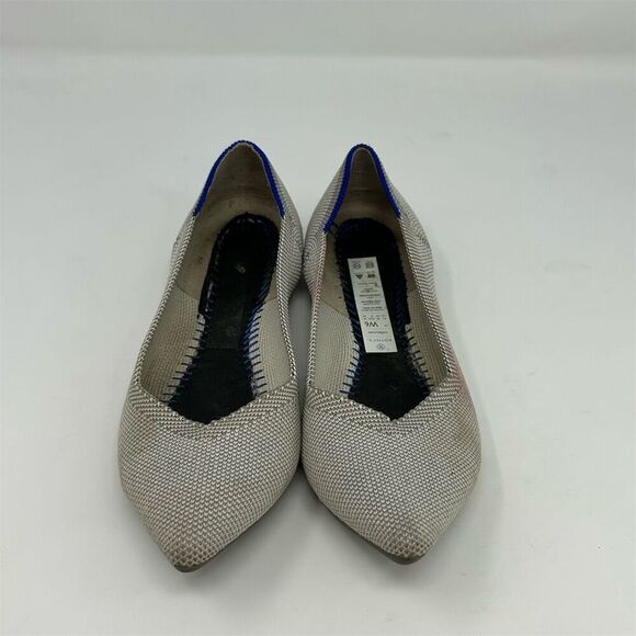 Rothy's The Point Light Gray Ballet Flats Size 6 Casual Shoes **NO INSOLES** - Picture 4 of 12